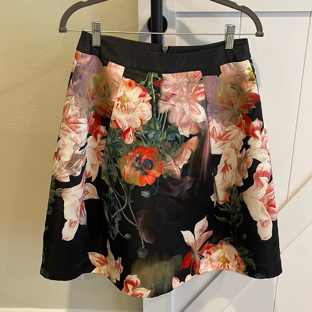 Ted Baker floral print skirt